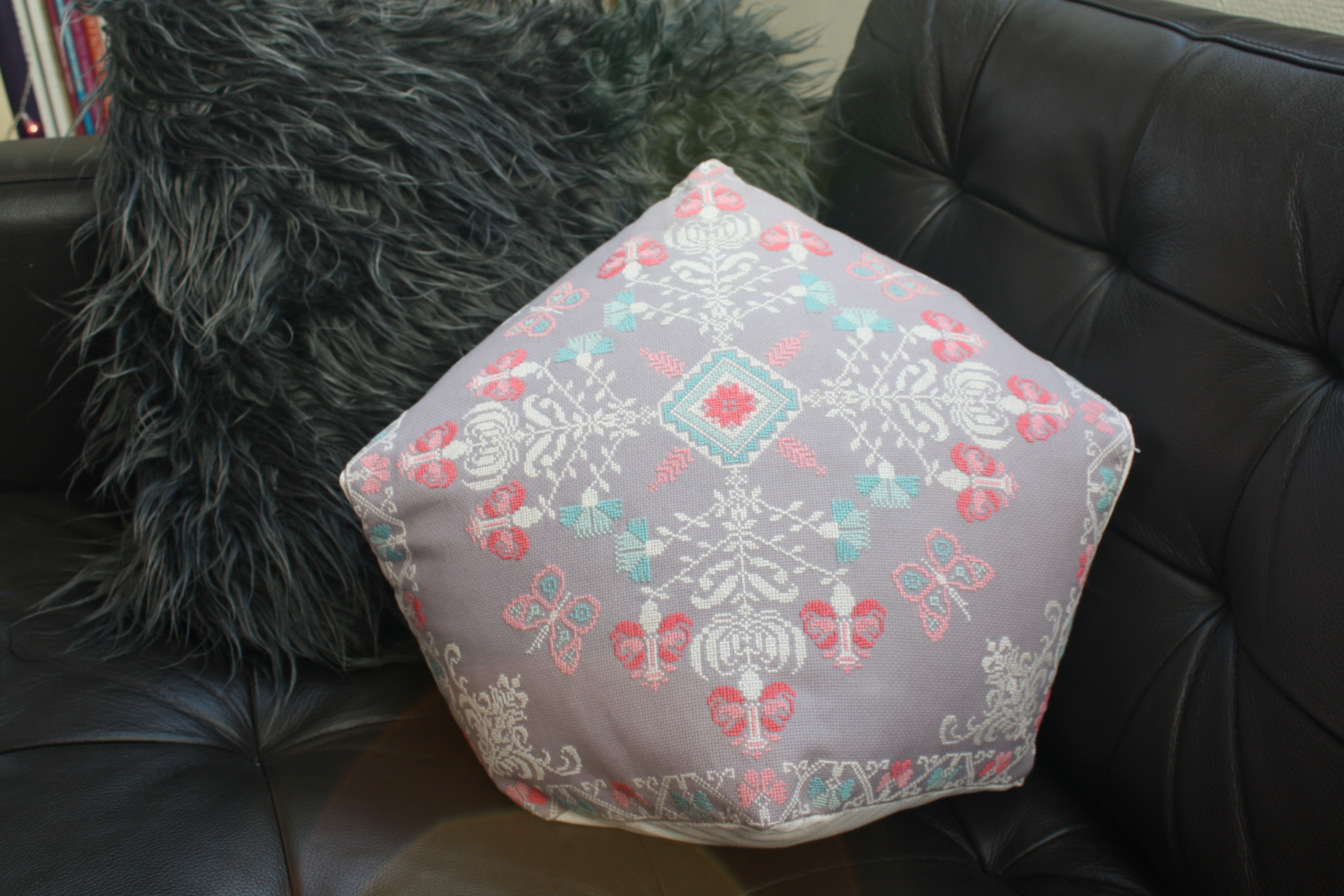 The very large and timeconsuming decorative biscornu pillow